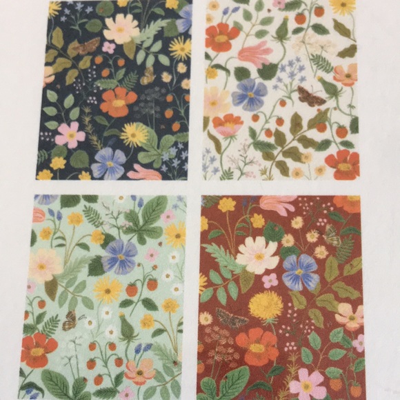 Strawberry Fields 8 Assorted Floral Blank Cards White Solid Envelopes NWT Rifle - Picture 5 of 9